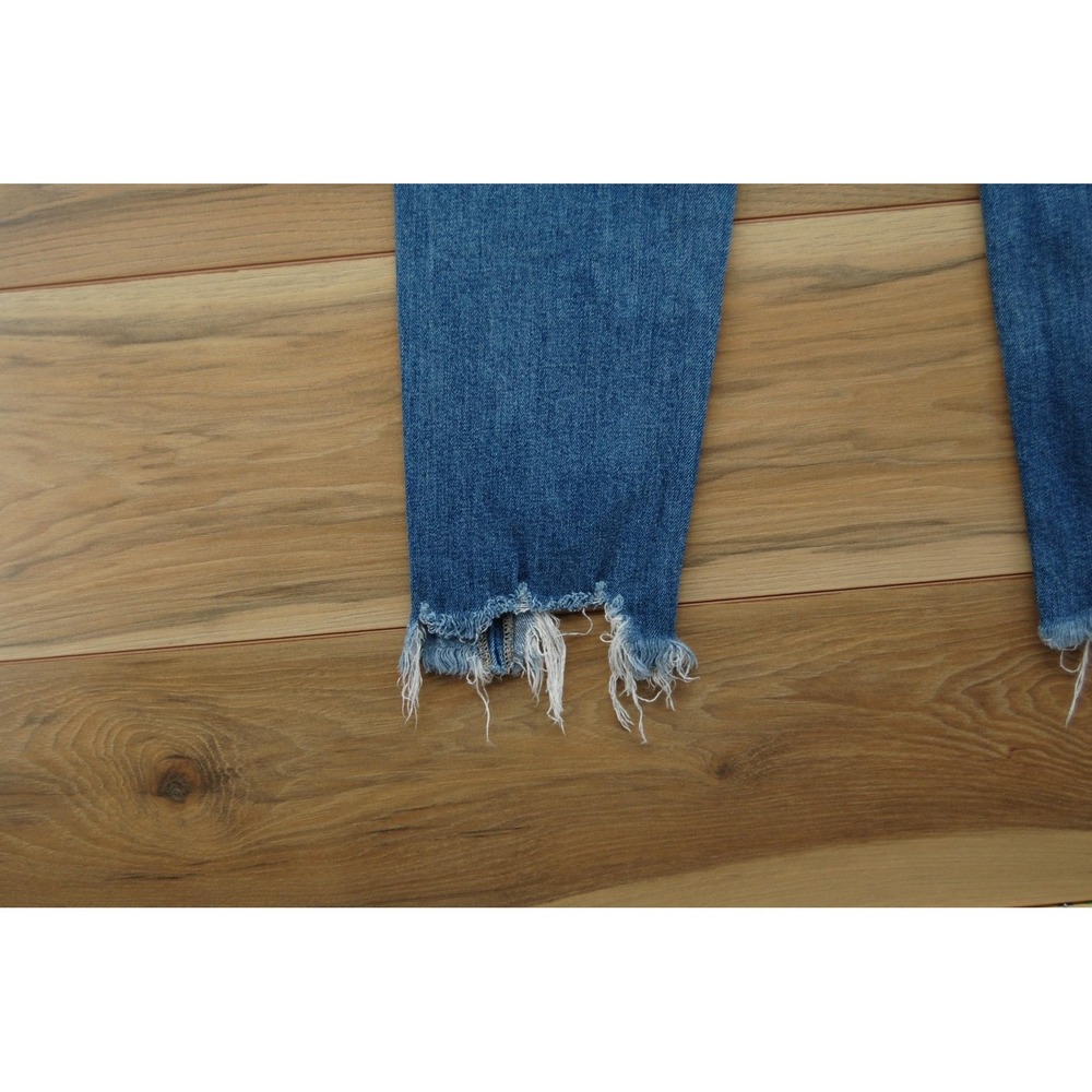 Flying Monkey Jeans‎ Womens 26 Blue High Rise Distressed Raw Hem Ankle F4068 - Picture 8 of 15